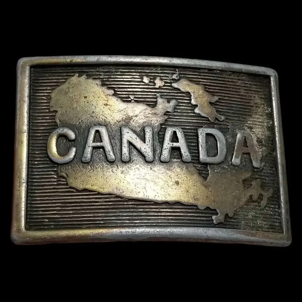 Vintage‎ Belt Buckle Map Of Country Of Canada